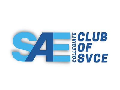 SAE Collegiate Club of SVCE branding design graphic design logo