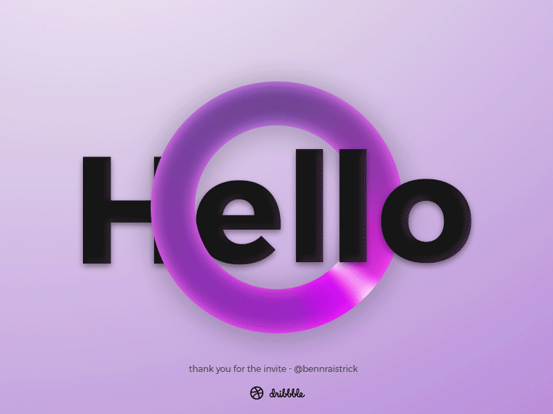 Hello Dribbble! animation debut design digital dribbble first first shot gif motion