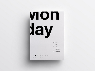 One Week in Type clean daily design helvetica layout minimal poster swiss type typography