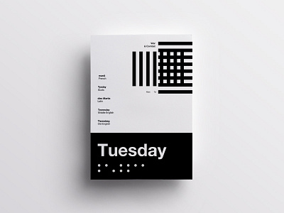 2/7 One Week in Type clean daily design helvetica layout minimal poster swiss type typography