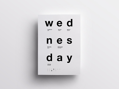 3/7 One Week in Type clean daily design helvetica layout minimal poster swiss type typography