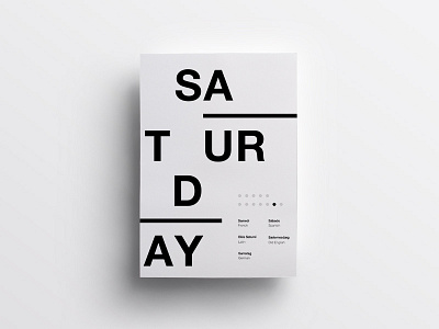 6/7 One Week in Type clean daily design helvetica layout minimal poster swiss type typography
