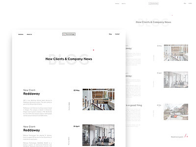AAC - Blog Concept brand branding clean design minimal minimalism typography ui ux web white