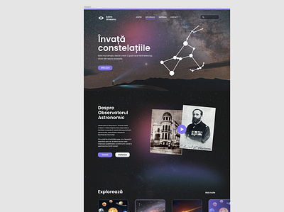 astronomical observatory homepage design astro astronomical observatory cazacioc design figma observatory stars website
