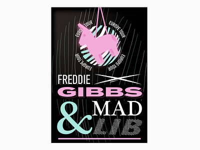 poster design freddie gibbs x madlib bandana cazacioc design freddie gibbs graphic design hip hop madlib music pinata poster poster design rap