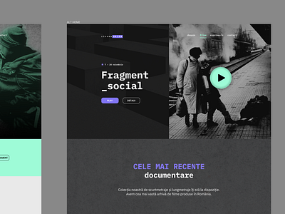 homepage design layout for cinema/film streaming service cazacioc design figma graphic design website