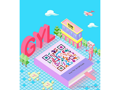 Art Illustration QRcode Design