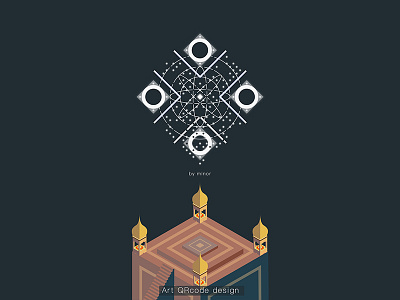 Monument Valley Art QRcode design art design illustration qrcode