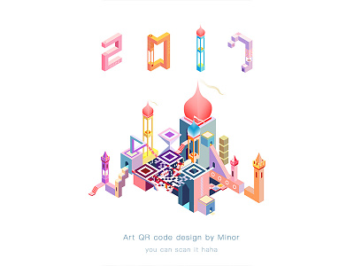 Art QRcode design Monument Valley art monument valley design illustration qrcode