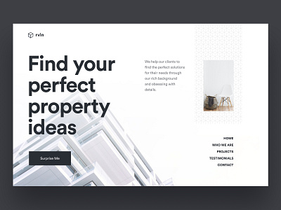 rvln: architecture agency — landing page