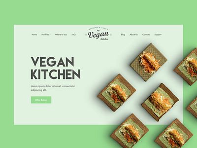 Vegan Kitchen — Landing page