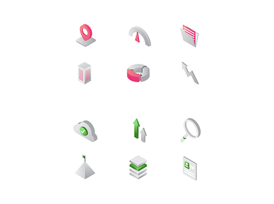 Set of icons branding company creative design icon set icons illustration modern simple vector