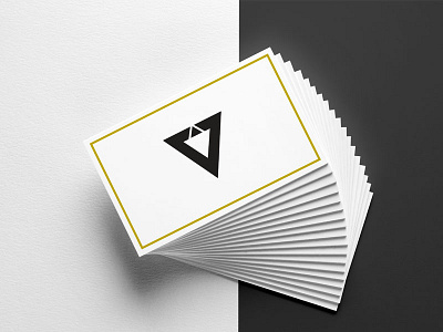 Logo design design logo mockup triangle v