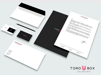 Logo design and Visual identity box design identity logo presentation toro visual