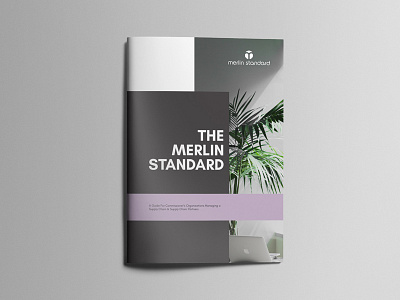 The Merlin Standard Booklet 2018 booklet brochure design modern purple simple stylish
