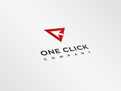 Logo design click company design logo one ppc red simple stylish
