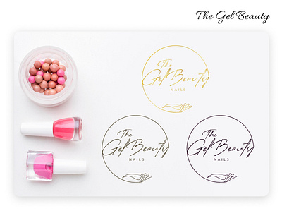 The Gel Beauty app branding design logo typography ui ux