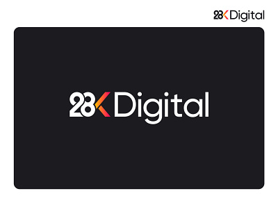 28K Digital Logo app branding design illustration logo typography ui ux