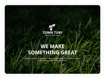 Town Turf Logo app branding design illustration logo typography ui ux