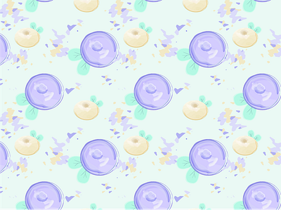 Berry pattern 2023 berry brush graphic design pattern vector violet watercolor yellow