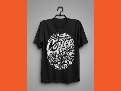 Typography coffee t-shirt design coffee custom design designer graphic design holy illustration love motivational motivatoinal shop template trandy tshirt typographic typography vintage