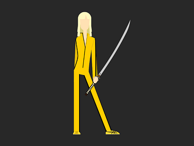 K for Kill Bill 36days k 36daysoftype 36daysoftype06 design illustrator kill bill