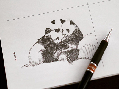 642 Things To Draw - Pandas by SueJanna on Dribbble