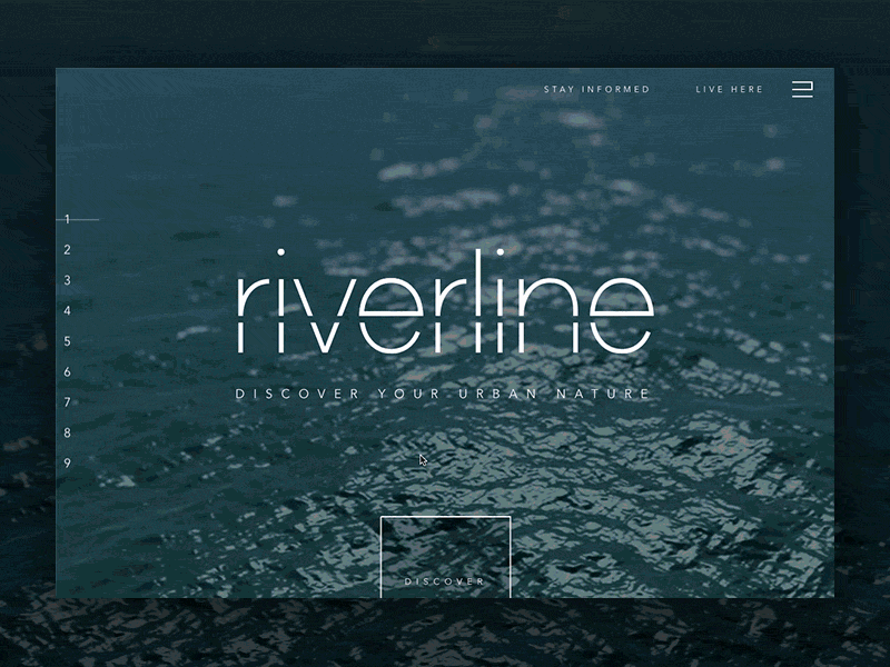 Riverline Chicago animation architecture chicago homepage scroll transitions