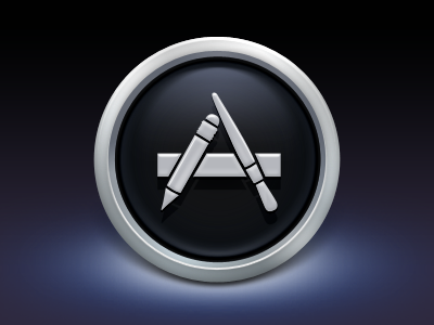 app store icon black