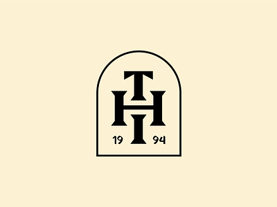 The Hound's Inn Monogram black blackletter blackletters branding branding design dark h monogram monogram monogram logo