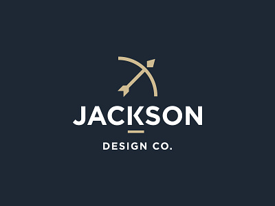 Personal Logo arrow bow debut hello identity jackson logo personal