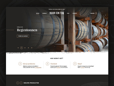 WIP homepage for Rent-a-Barrel