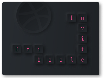 1 Dribbble invitation android app design dribbble invitation invitation invite ios neumorphism new player shot ui