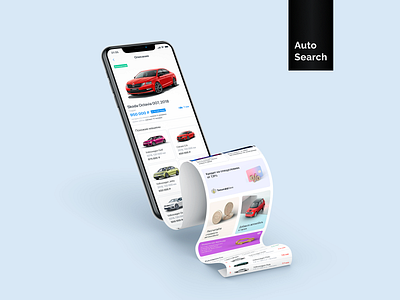 Auto Search | Hackathon 2020 design hackathon interface ios minimal mobile mobile app mobile ui