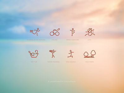 FatBurner — Icons business health icon iconset ios love yoga
