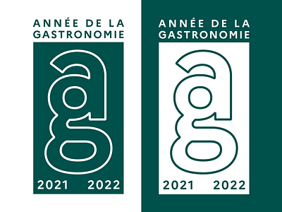 Année de la Gastronomie 2021 - 2022 design letter lettering logo logo design