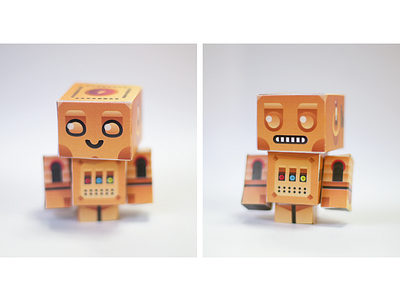 Odschool Papertoy Robots illustrator odschool paper papertoy photography robot tangible toy