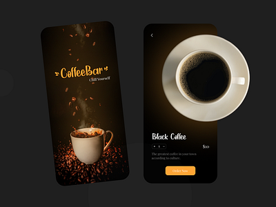 Coffee App app art design designer illustration typography ui ui design uiux user experience ux vector visual art visual design web design web designer