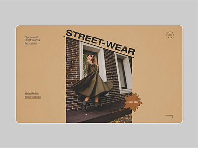 Street-Wear landing page