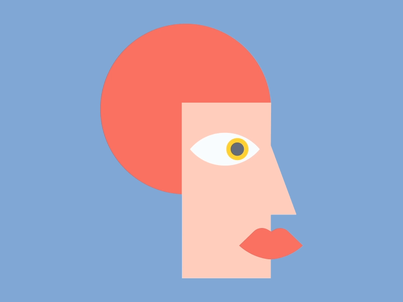 Abstract abstract animation art face geometry illustration people portrait