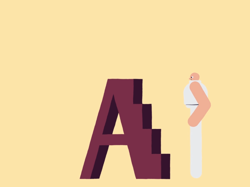 A / 36 days of type 36 days of type a animation character design gif illustration loop motion graphics typography