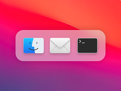 Big Sur Icon Refresh app app icons apple apps big sur code dock envelope figma finder icons macos macos icon mail terminal ui