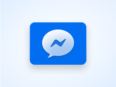Facebook Messenger Icon Refresh app app icons apple apps big sur bubble dock facebook fb figma icon icons logo macos macos icon message messenger ui