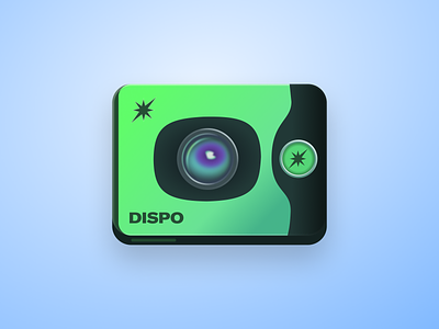 Dispo Skeuomorphic Icon app app icons apple apps camera design dispo dock figma icon icons ios ios icon lens logo photo ui vector