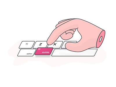 Couldn't resist Dribbble debut dribbble graphic hand illustration keyboard severed