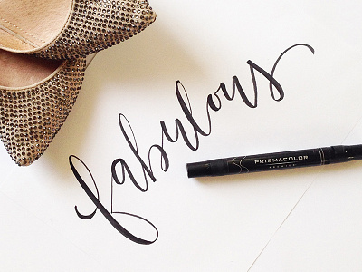 Fabulous brush brush pen calligraphy hand lettering lettering