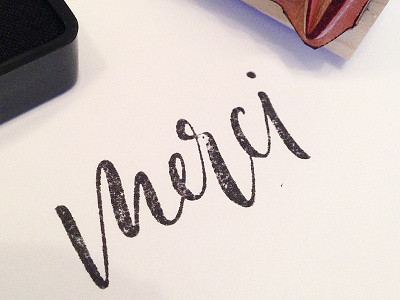 Hand-Lettered Stamp