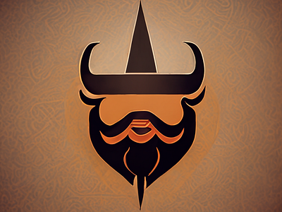 Viking logo design illustration logo