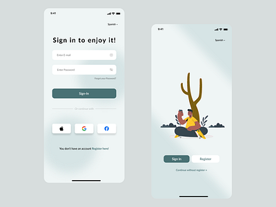 Login Mockup by Bruno Vigo on Dribbble