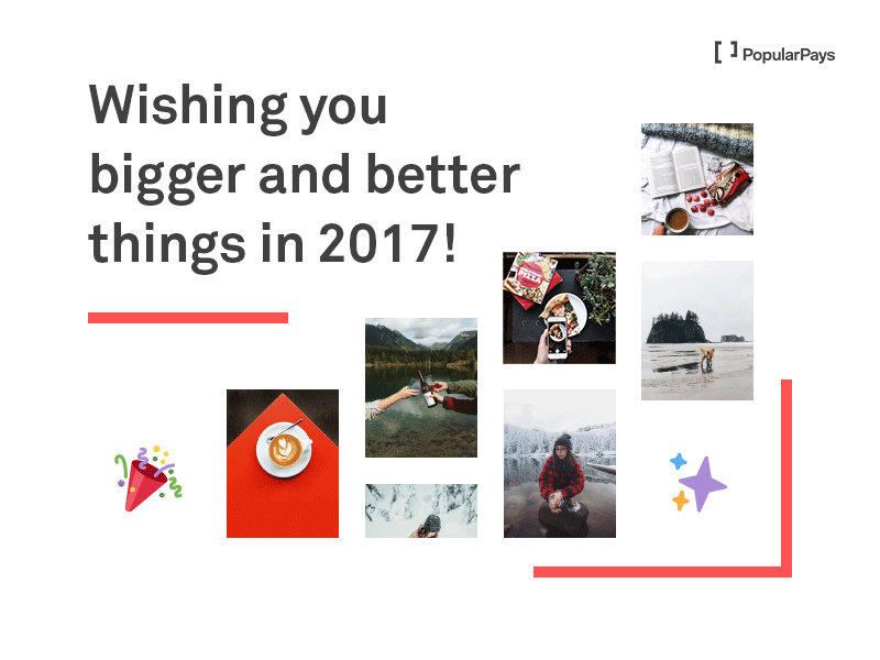 Happy New 2017! 🎉 2017 email gif holidays new year
